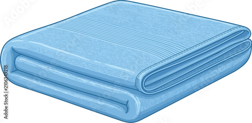 Tableau sur toile Towel remains neatly folded for a clean and comfortable experience after
