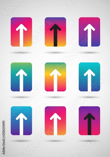 Gradient Arrows Ascending