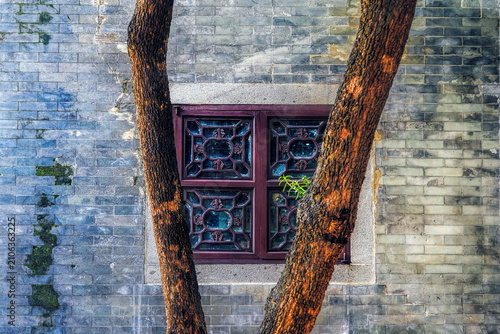 Foshan, Guangdong, China. Bijiang Jinlou (Gold Tower) in Bijiang Village, Beijiao Town, Shunde, a historic Lingnan architectural complex with ancestral halls, residences and exquisite wood carvings.