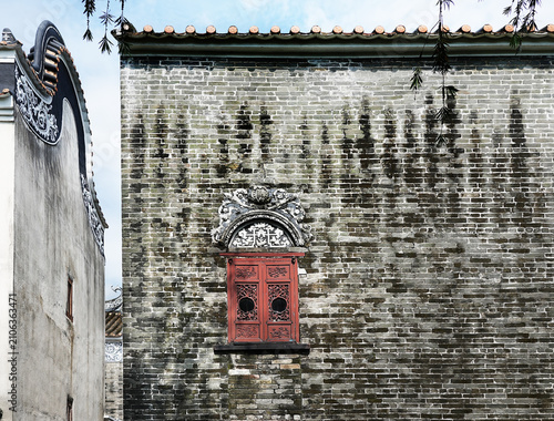 Foshan, Guangdong, China. Bijiang Jinlou (Gold Tower) in Bijiang Village, Beijiao Town, Shunde, a historic Lingnan architectural complex with ancestral halls, residences and exquisite wood carvings.