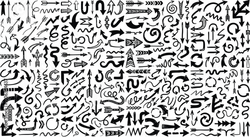 Bild auf Leinwand doodle line art mega collection icon set vector illustration for decorative seam