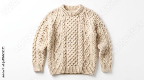 beige pullover winter top warm outerwear mens jumper womens jumper unisex top cozy clothing heavyweight top wool clothing cotton blend top long sleeve top crewneck top
