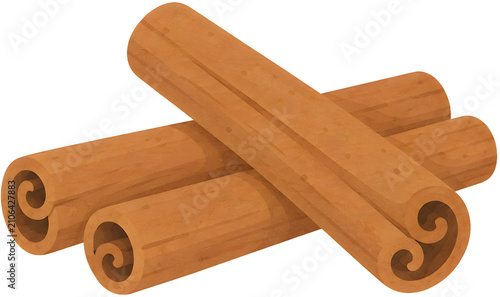 Cinnamon Sticks Isolated on Transparent Background