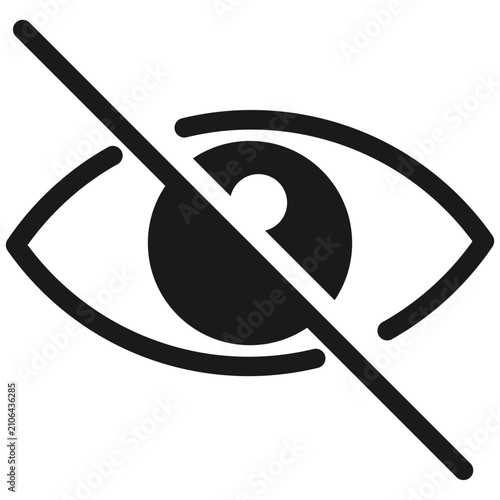 Bild auf Leinwand Illustration elements of Eye Off