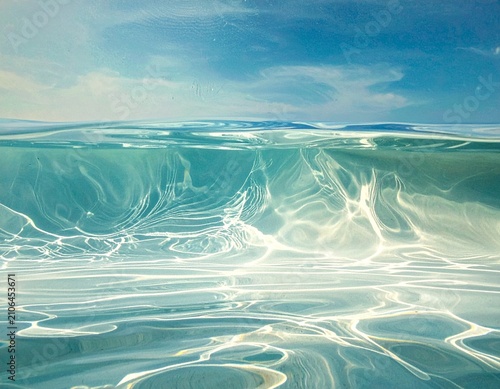 blue water background