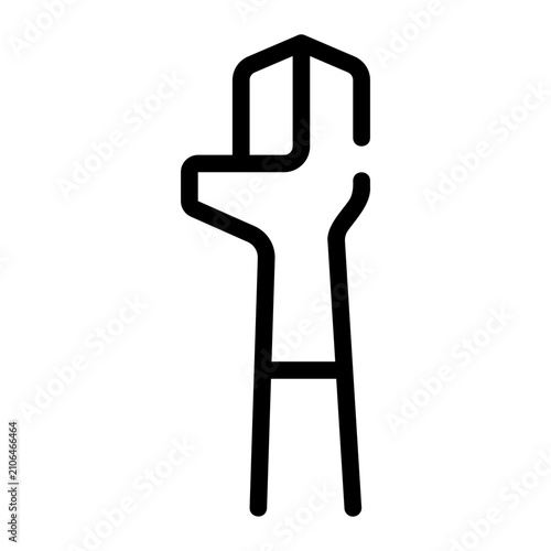 wrench line icon