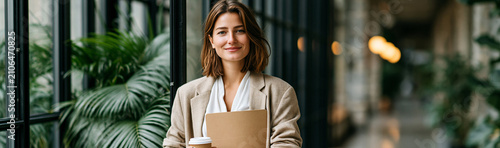 Confident businesswoman wit...