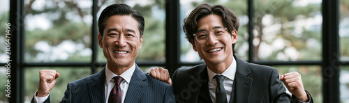Two confident businessmen s...