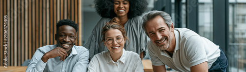 Diverse Team in Modern Office
