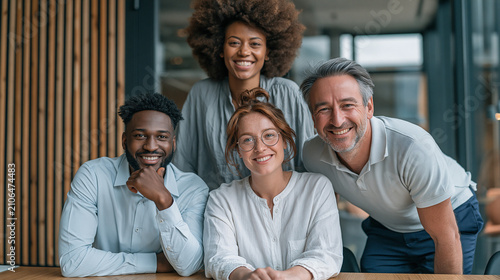 Diverse Team Portrait: A sm...