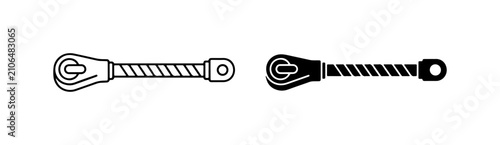 Fotografie Adjustable Tie Rod, Turnbuckle, Rod End, Mechanical Linkage, Engineering Compone