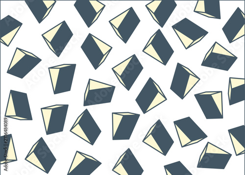 Isometric geometric  triangles background 