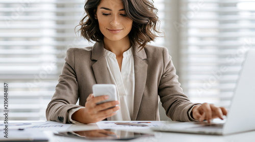 Focused Woman at Work: A pr...