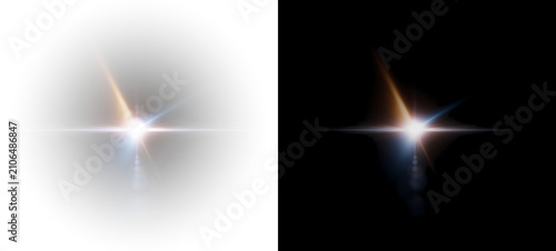 фотографія Vibrant optical star with dramatic highlights, a crystal-clear glow, and radiant light rays