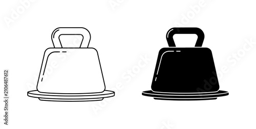 Weight Scale Icons, Balance Symbol Vector Art, Heavy Object Illustration, Measurement Tool Graphics