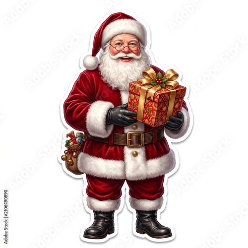santa claus with presents
