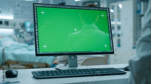 Green Screen Monitor in Hos...