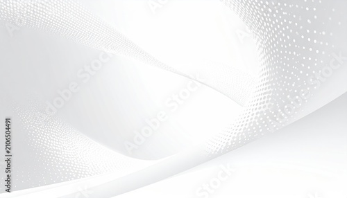 Gentle, light gray swirls and delicate dotted textures create a soft, abstract, and minimalist design element
