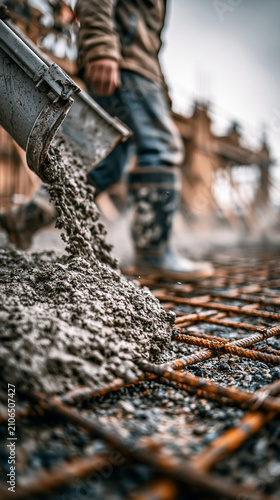 Concrete Pouring on Reinfor...