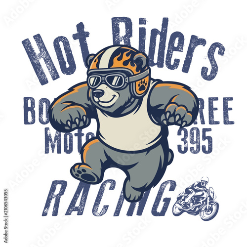 Hot Riders Racing Gorilla Motorbike Sport Design