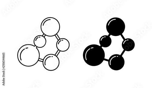 Photos Molecular Structure Icons, Science Chemistry Atoms, Abstract Network Connections