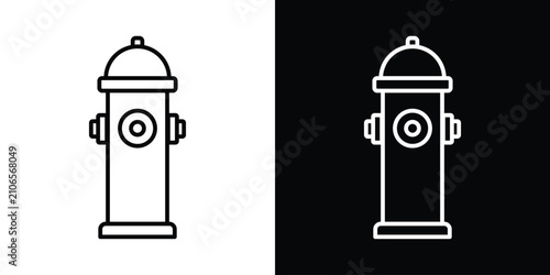 Foto Fire hydrant icon editable illustration set. EPS10