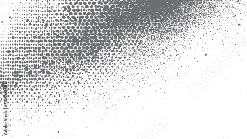 Real Ink Print Texture with Vintage Halftone Grunge Vector Design