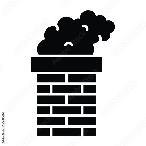 Chimney Icon Design Template Simple and Modern