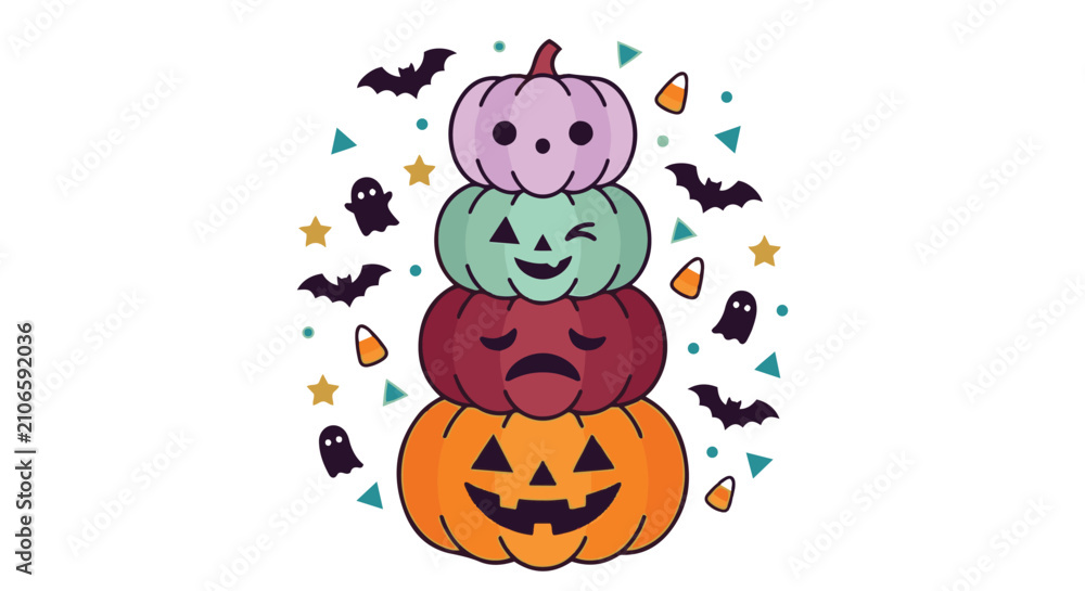 Fototapeta premium Halloween Decorative Elements