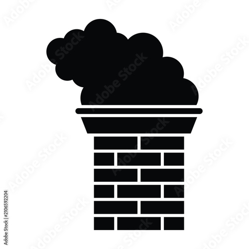 Chimney Icon Design Template Simple and Modern