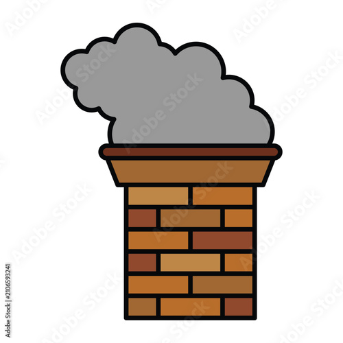 Chimney Icon Design Template Simple and Modern