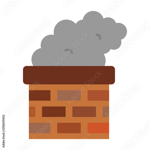 Chimney Icon Design Template Simple and Modern