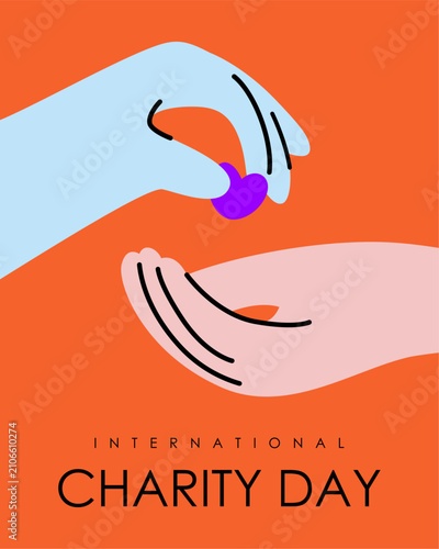 vector international charity day poster template