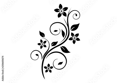 Rose and Leafs  Symbol