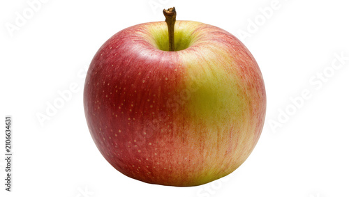 Fotografie Isolated fresh ripe red and yellow apple fruit, delicious healthy organic snack