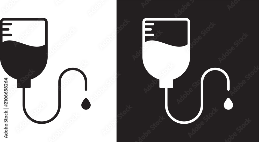 Fototapeta premium Blood transfusion icon