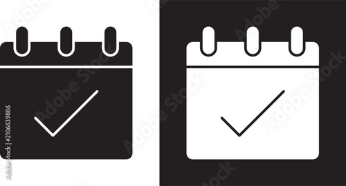 Canvastavla Calendar check icon