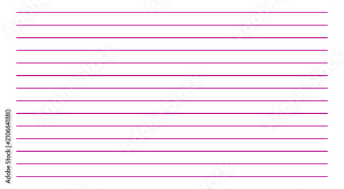 Fotografie Pink Ruled Notebook Lines Background Template Isolated on Transparent Background