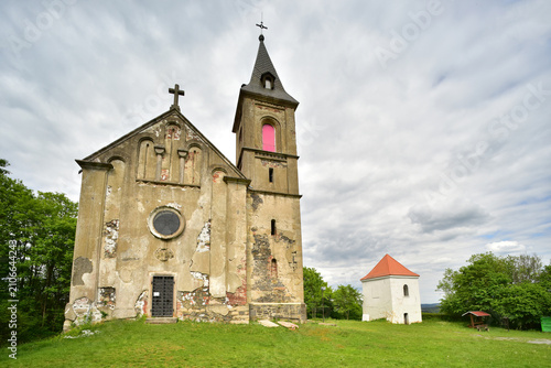 Canvastavla Chapel of Saint Mary Magdalene Kokasice with a bell tower