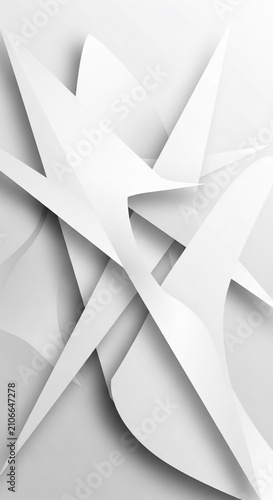 Sculpted Shadows: Abstract Origami Paper Art