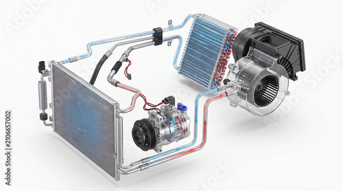 Vehicle AC Internal Diagram.