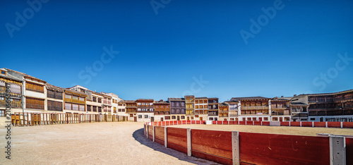 Main Square, Traditional Architecture, City View, Old City, Peñafiel, Valladolid, Castilla y León, Spain, Europe