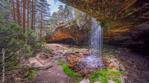 Cueva Serena Fall Cave, Sierra de Urbión, Duruelo de la Sierra, Soria, Castilla y León, Spain, Europe