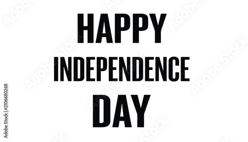 Fotografie Happy Independence Day Vector Design