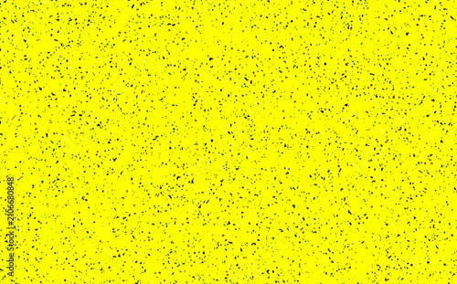 A Vivid Bright Yellow Background Featuring A Dense Pattern Of Fine Speckled Black Particles Creating A High Contrast Modern Texture Surface Design
