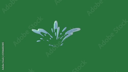 Circle Clock Moon Green Screen