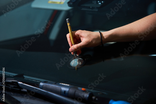 Canvas Print Windshield repair service