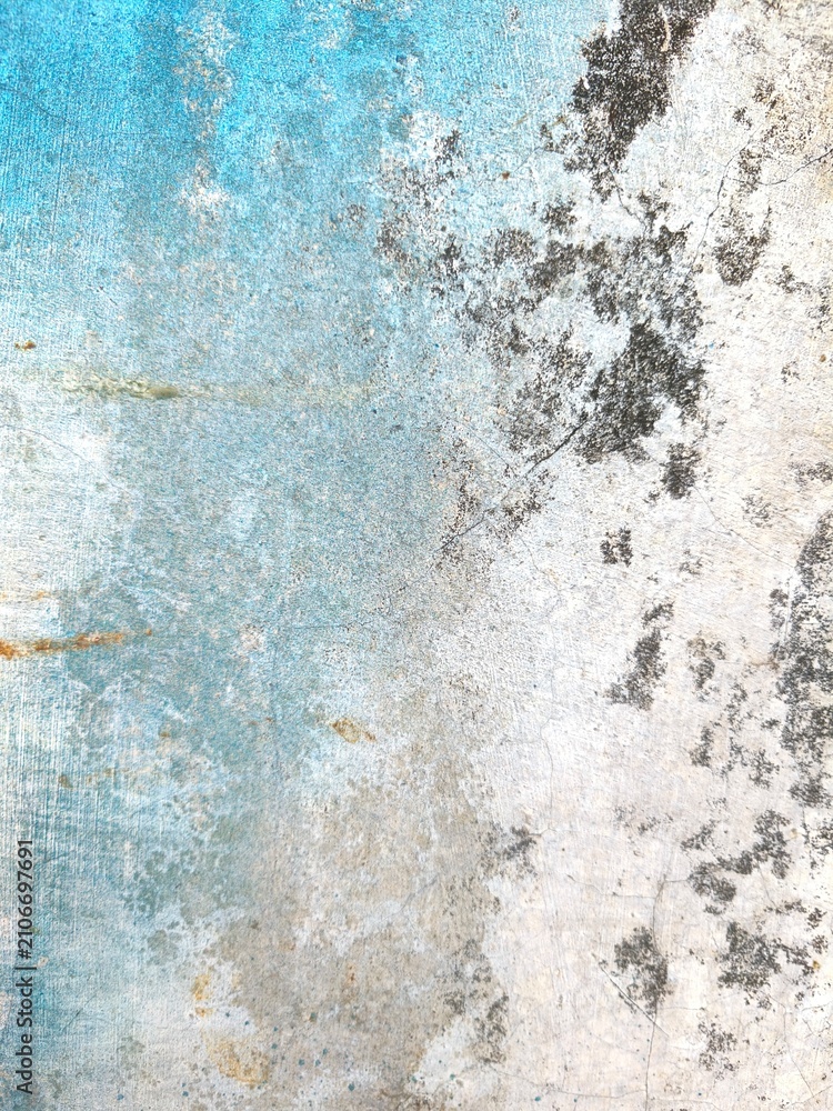 Fototapeta premium Blue Weathered Concrete Wall Texture Background