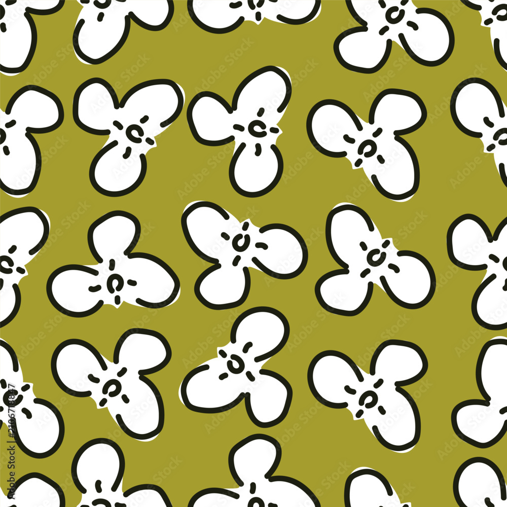 Naklejka premium seamless floral pattern