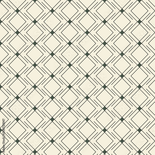 Geometric Diamond Lattice Seamless Pattern